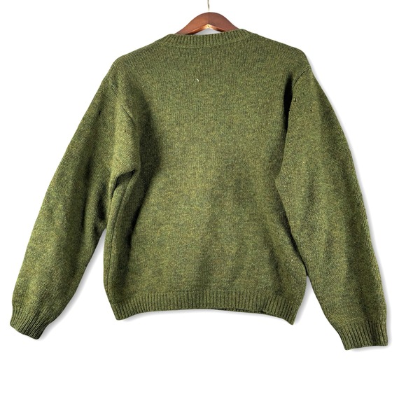 Benetton 012 Vintage Womens Wool Reindeer Sweater (READ FLAWS) Sz XL - Picture 5 of 6